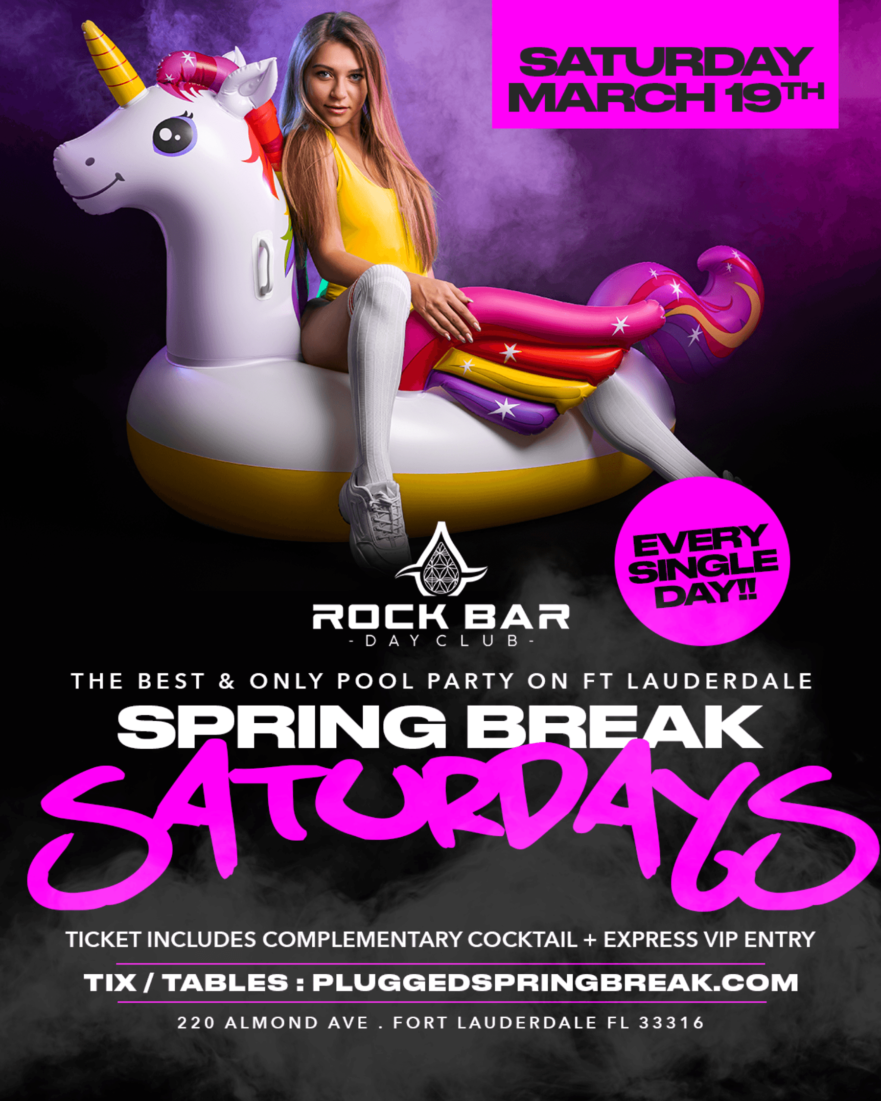 RockBar DayClub Saturday 3/19