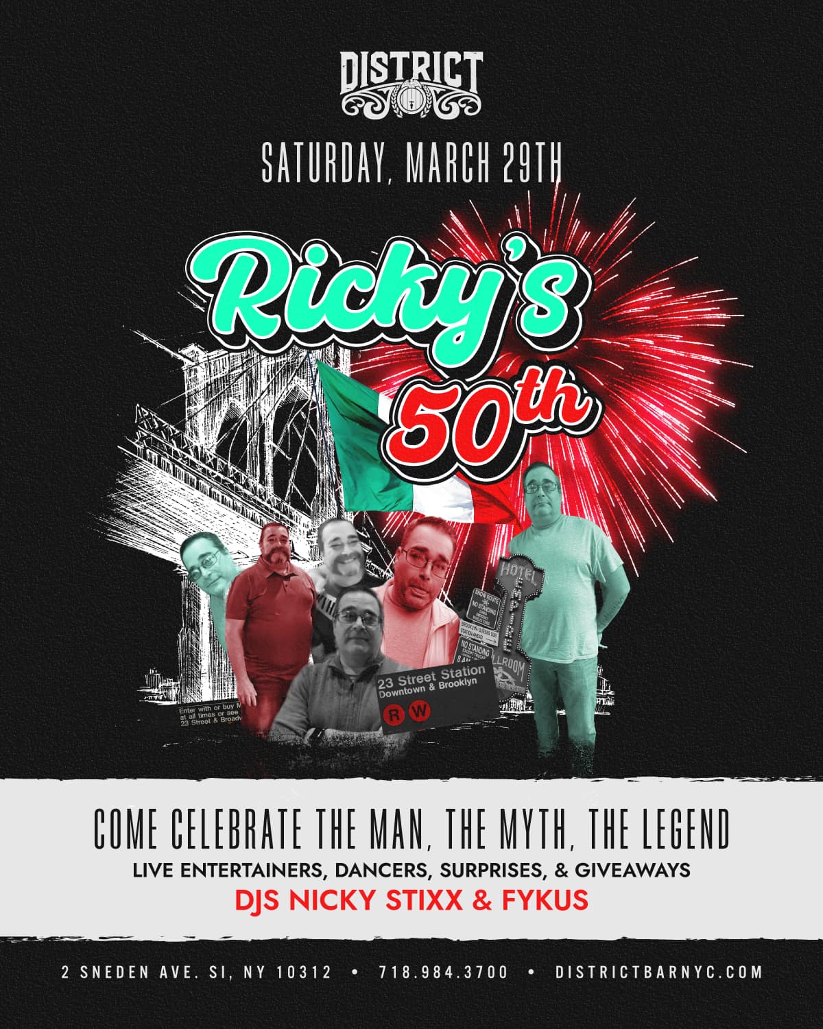 District Saturday - March 29th - DJ Fykus & Nicky Stixx
