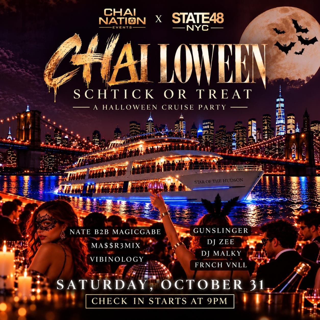 🎃🚢🇮🇱 *HALLOWEEN BOAT PARTY — NYC* 🇮🇱🚢🎃