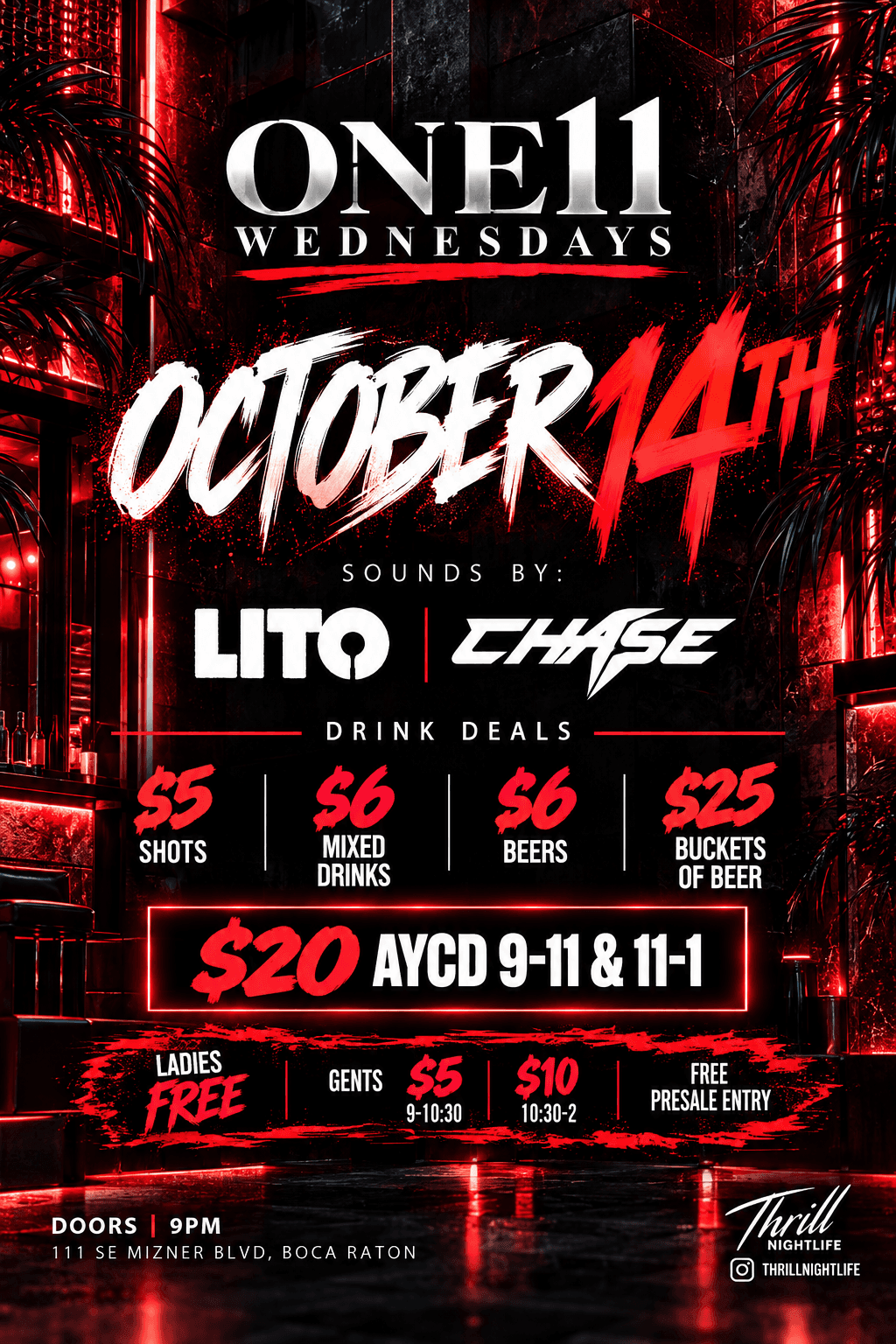 ONE11 WEDNESDAYS 10/14