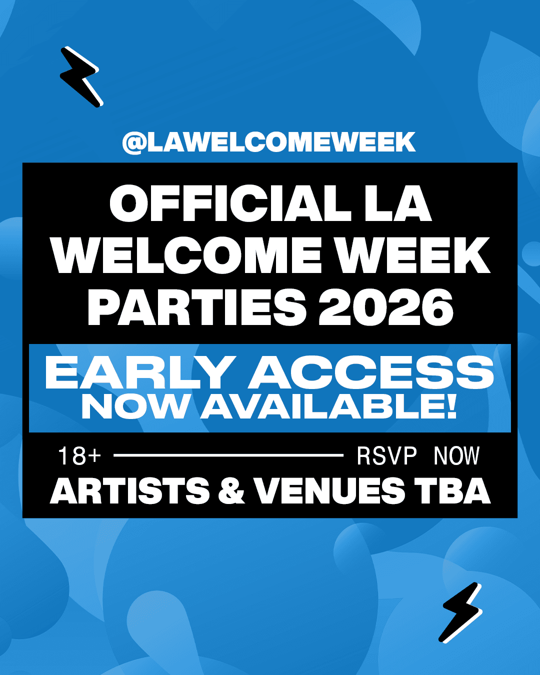 OFFICIAL LA WELCOME WEEK PARTIES 2026