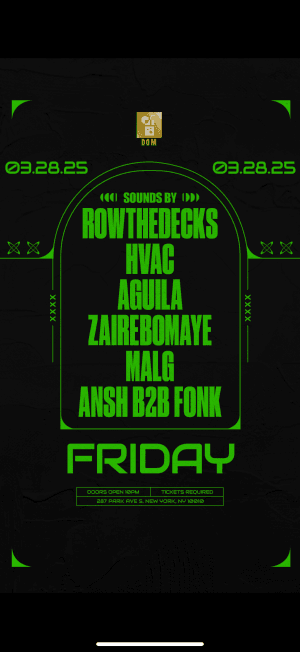 THE DOM FRIDAYS 3/28