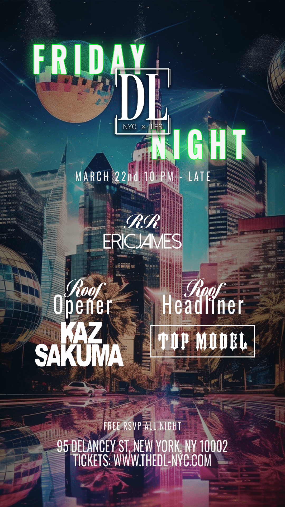 FRIDAYS @ THE DL 3/22