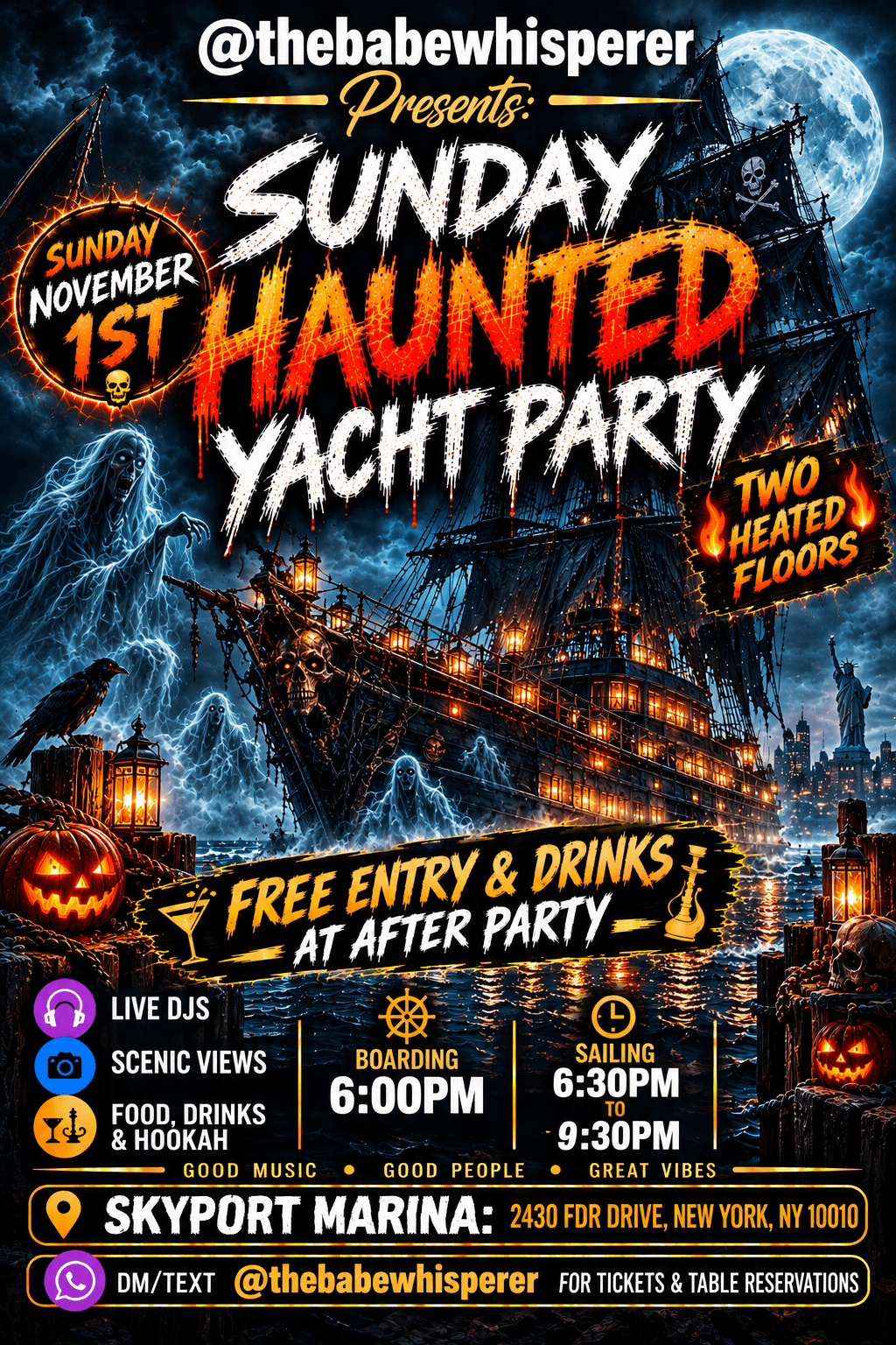 Sunday Haunted Yacht Party