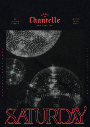 SATURDAY PARTY @ HOTEL CHANTELLE 10/14