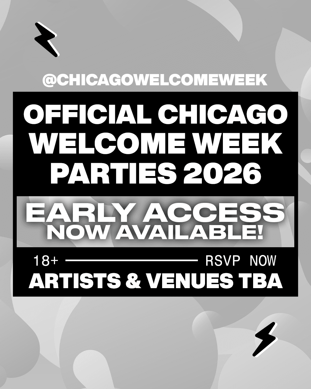 OFFICIAL CHICAGO WELCOME WEEK PARTIES 2026