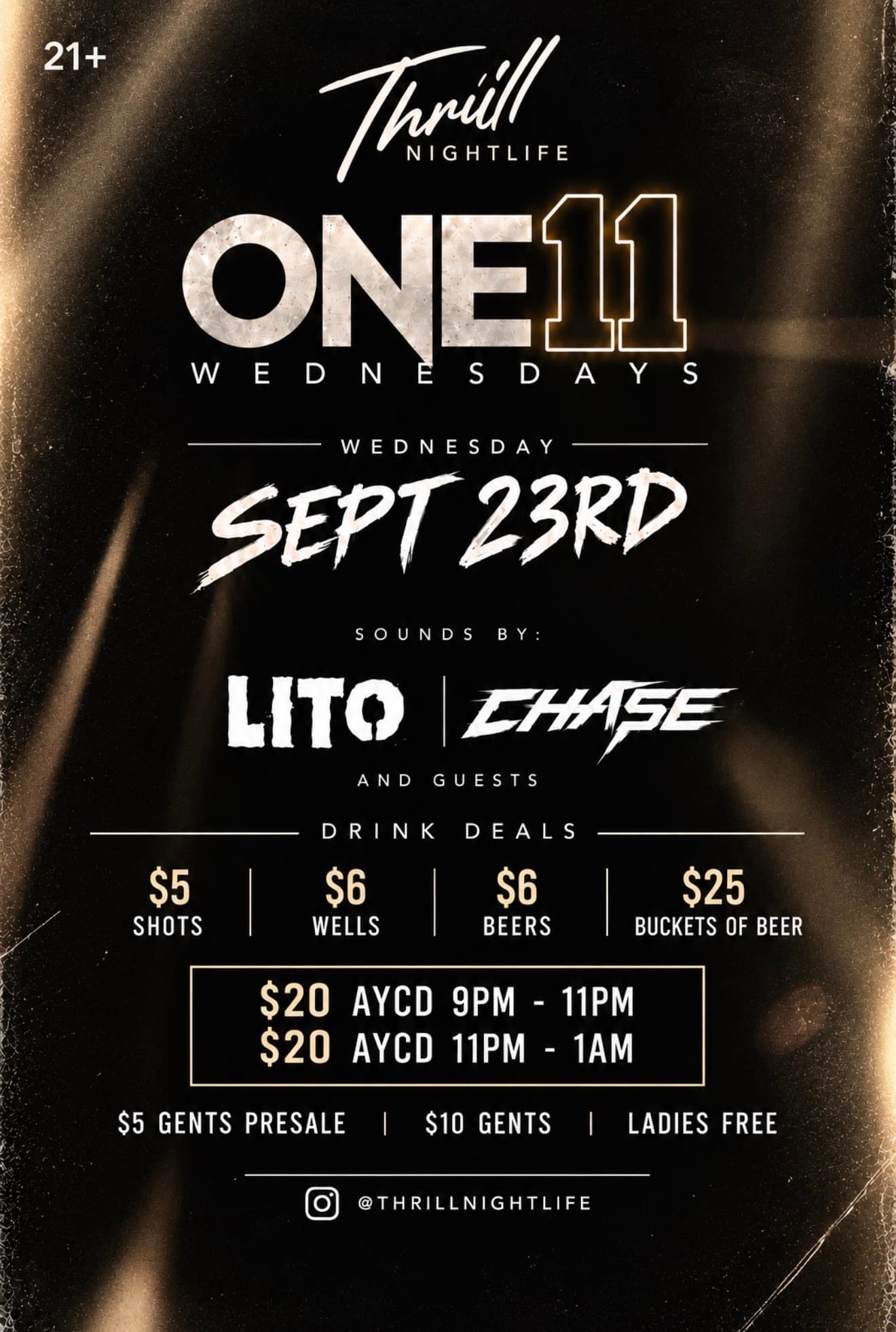 ONE11 WEDNESDAYS 9/23