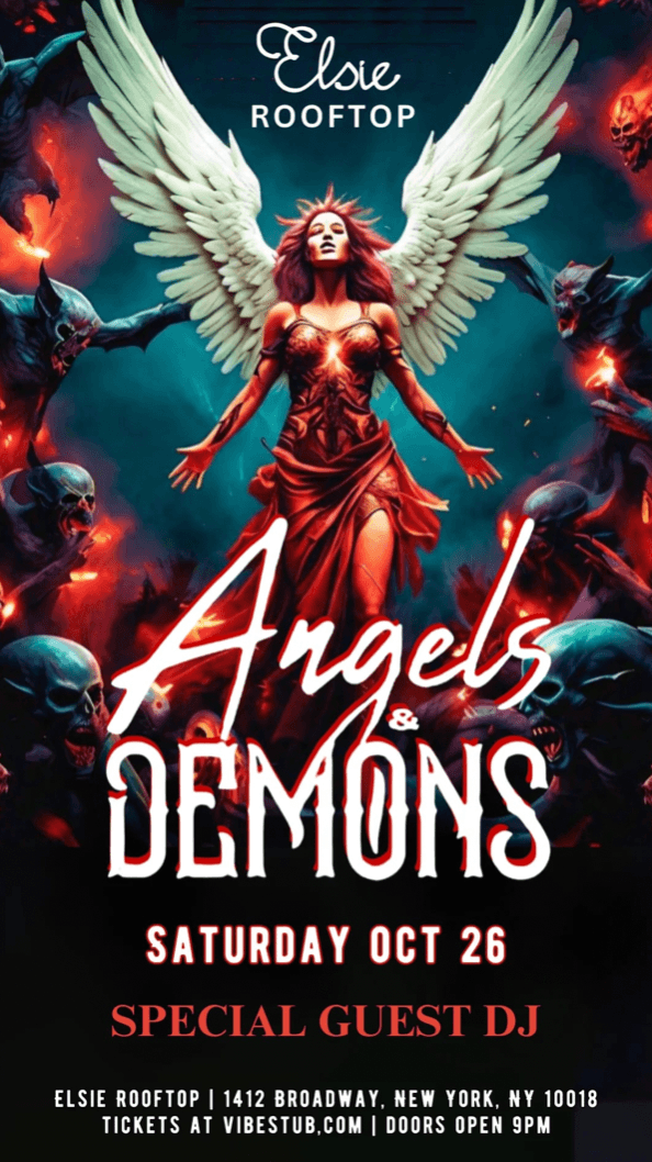 ANGELS & DEMONS @ ELSIE ROOFTOP - SATURDAY 10/26