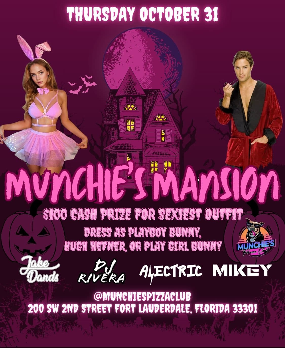 10/31 MUNCHIE'S MANSION @ MUNCHIE'S FORT LAUDERDALE