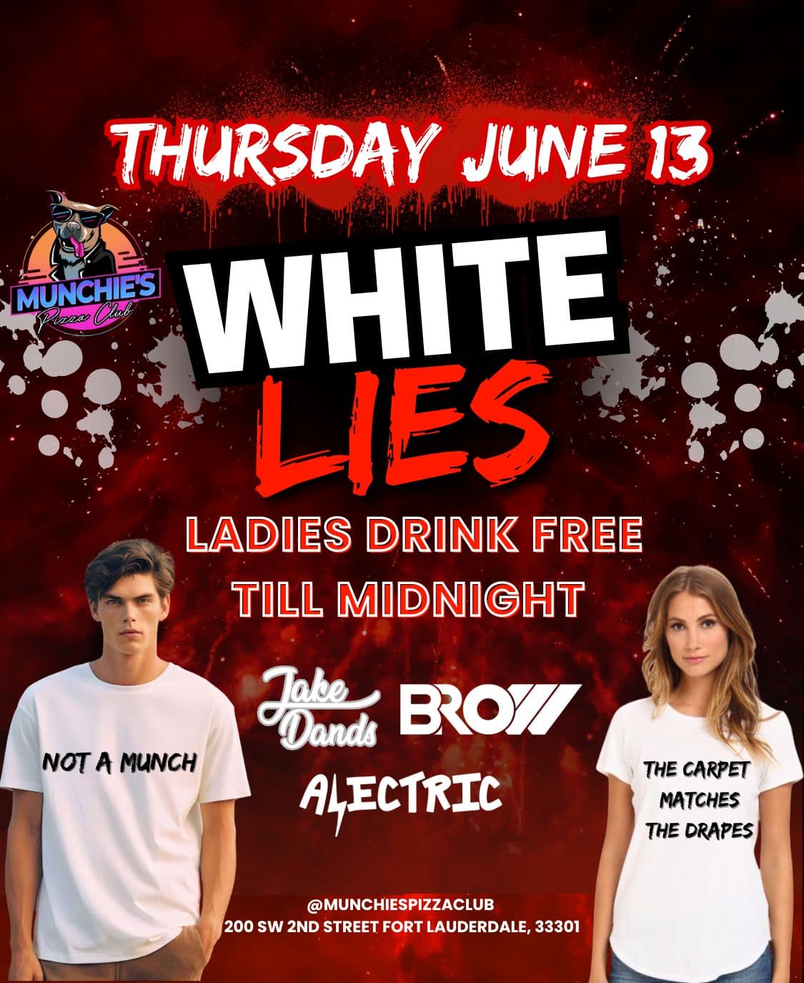 6/13 WHITE LIES @ MUNCHIE'S FORT LAUDERDALE