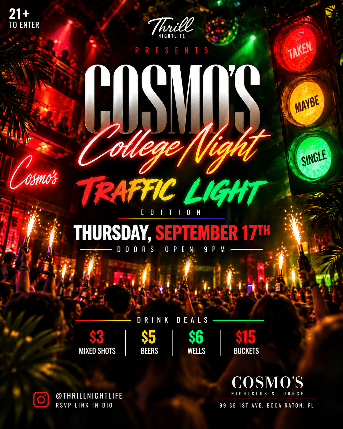 COSMO'S COLLEGE NIGHT 9/17