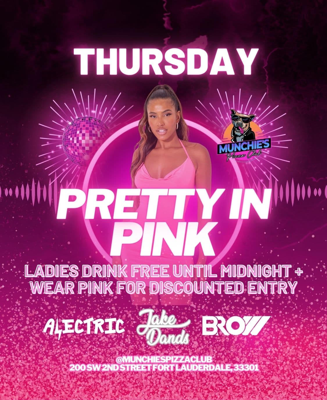 5/2 PRETTY IN PINK @ MUNCHIE'S FORT LAUDERDALE