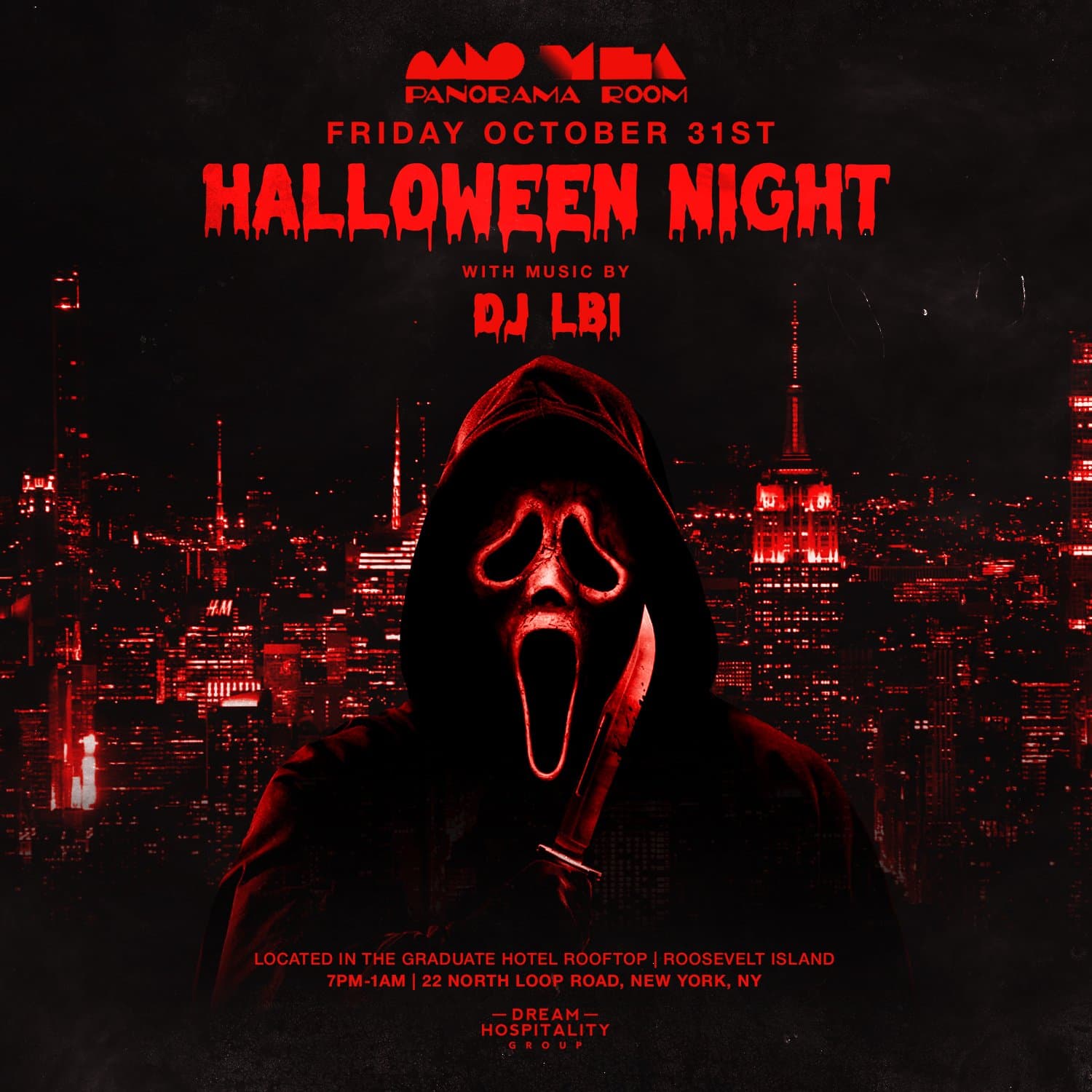 HALLOWEEN NIGHT @ PANORAMA ROOM 10/31