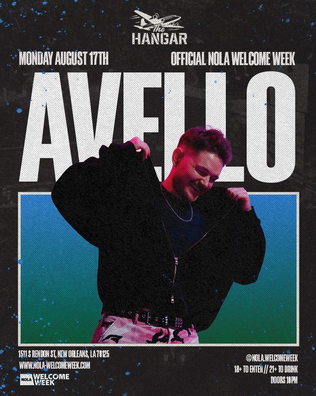 (18+) WELCOME WEEK: DAY 1 - AVELLO