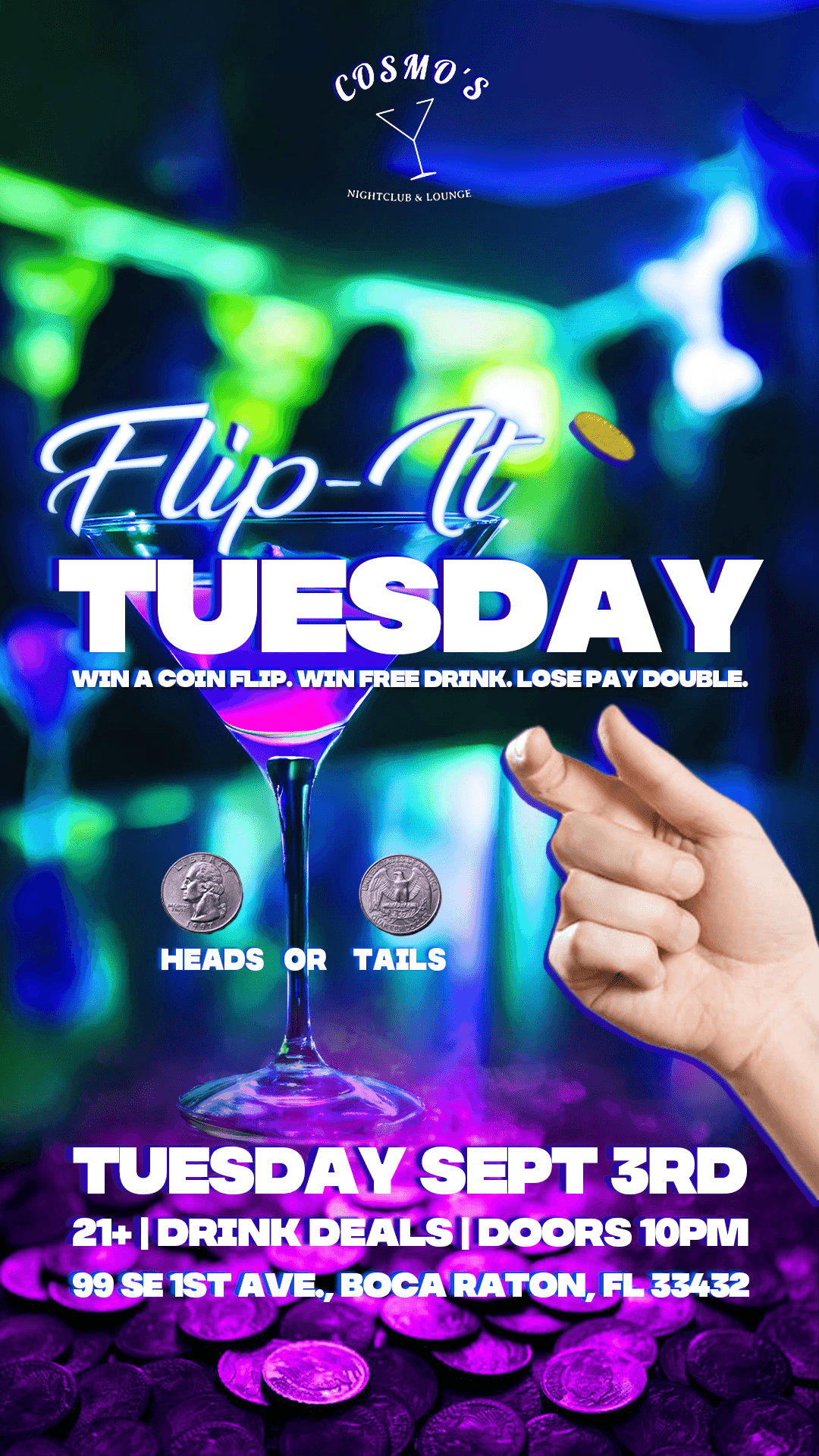 Flip-It Tuesday @ Cosmo’s 9/03