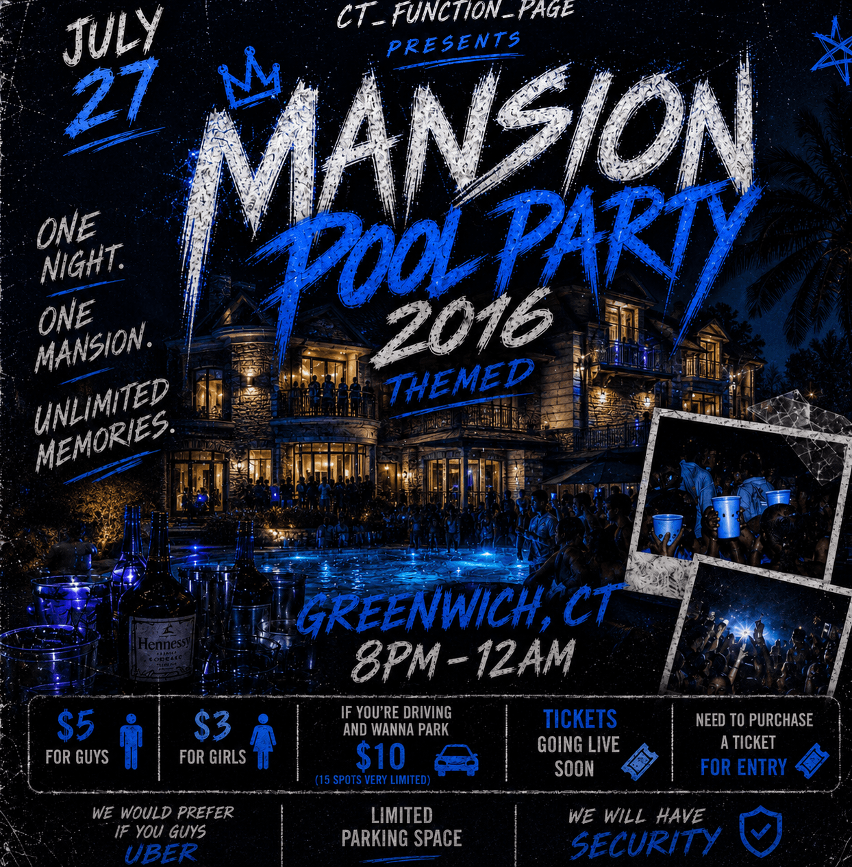Greenwich Mansion Party