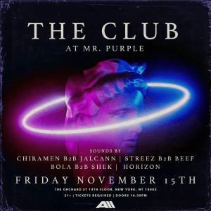 THE CLUB By MR. PURPLE 11/15
