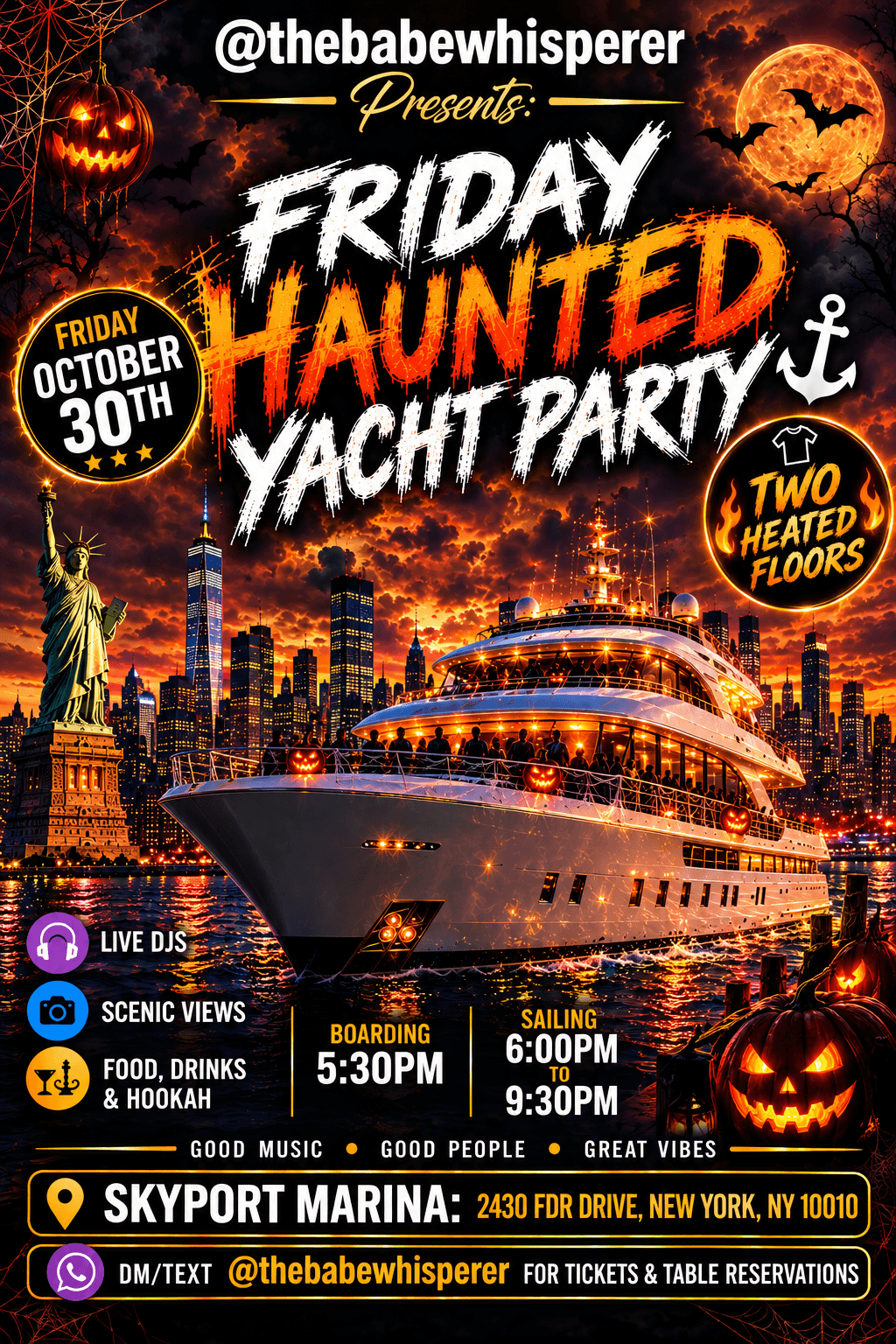 Friday Haunted Yacht Party
