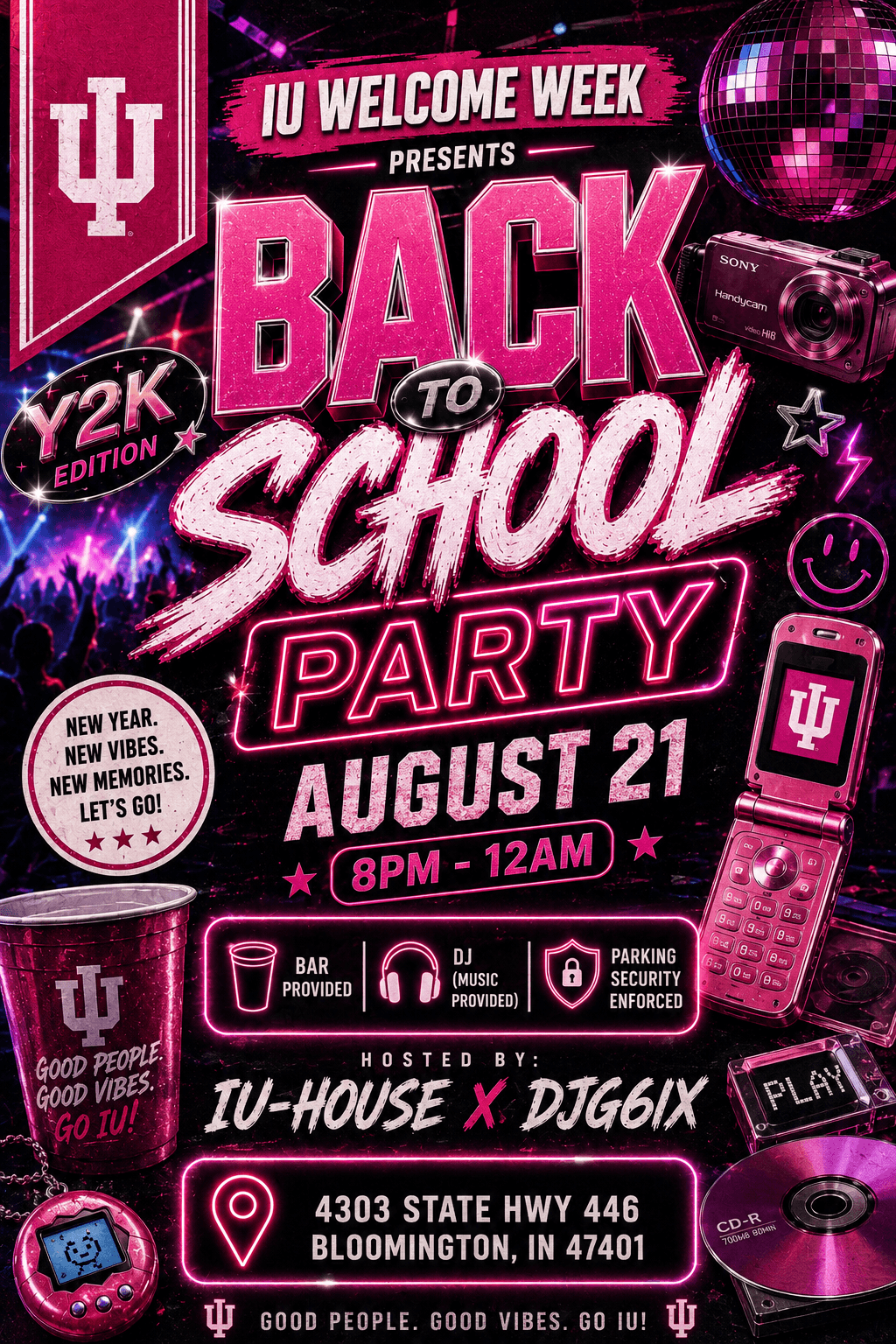 IU WELCOME WEEK Y2K PARTY