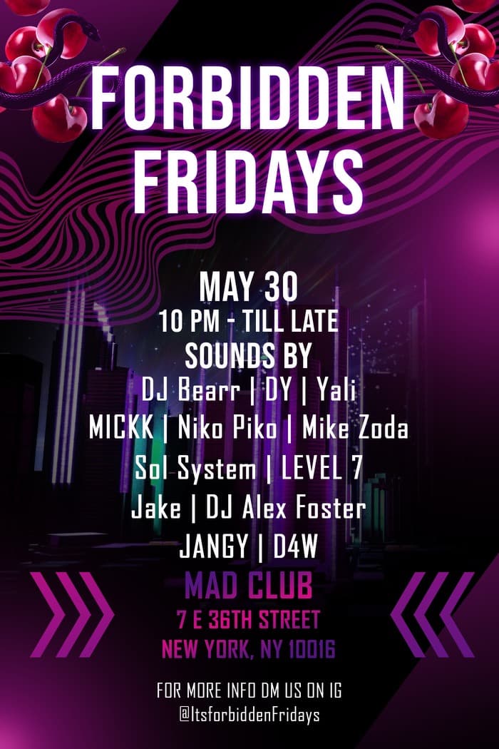 5TH & MAD FRIDAYS 5/30
