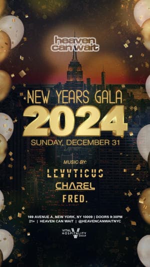NEW YEARS GALA @ HEAVEN CAN WAIT NYC