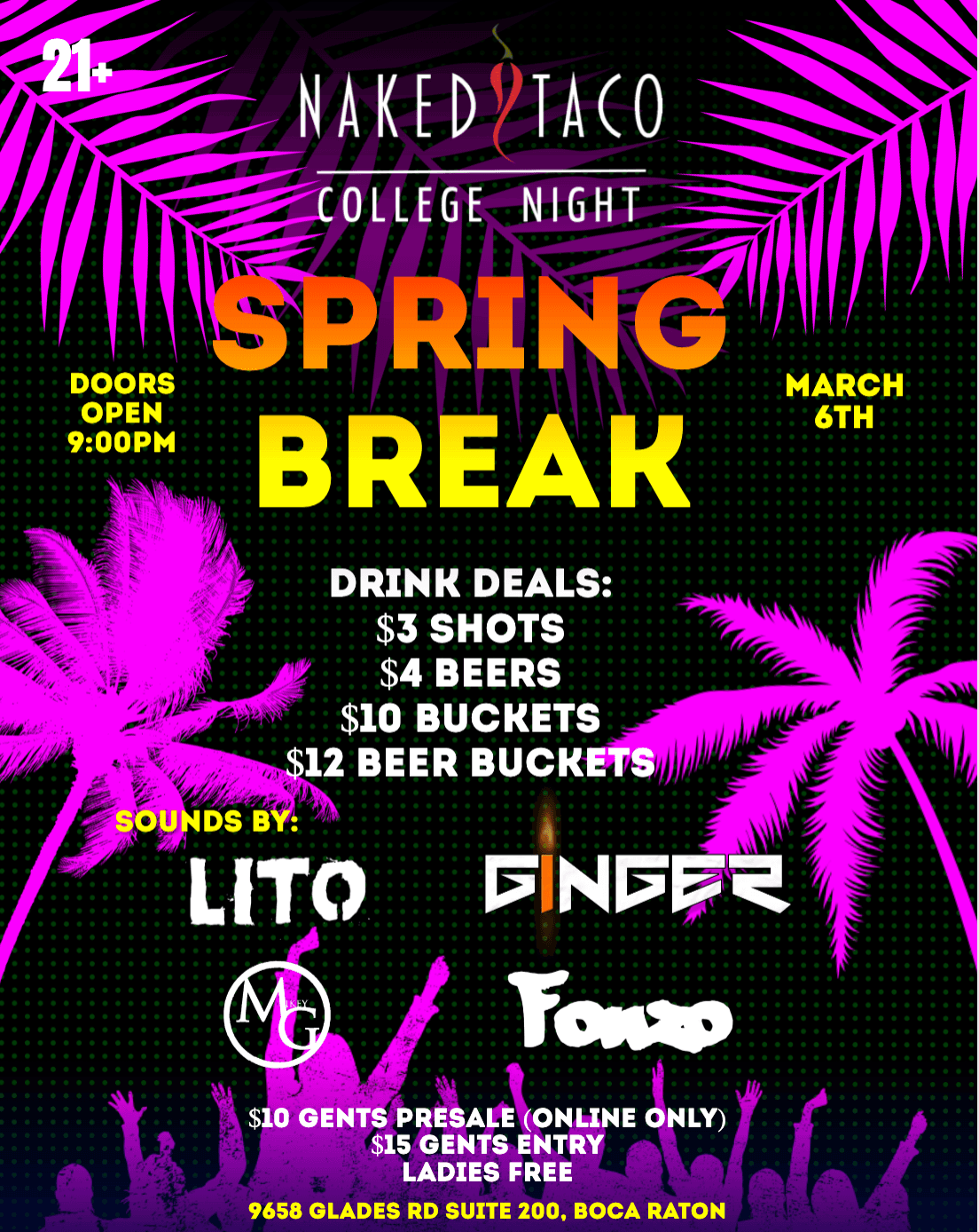 NAKED TACO COLLEGE NIGHT 3/6