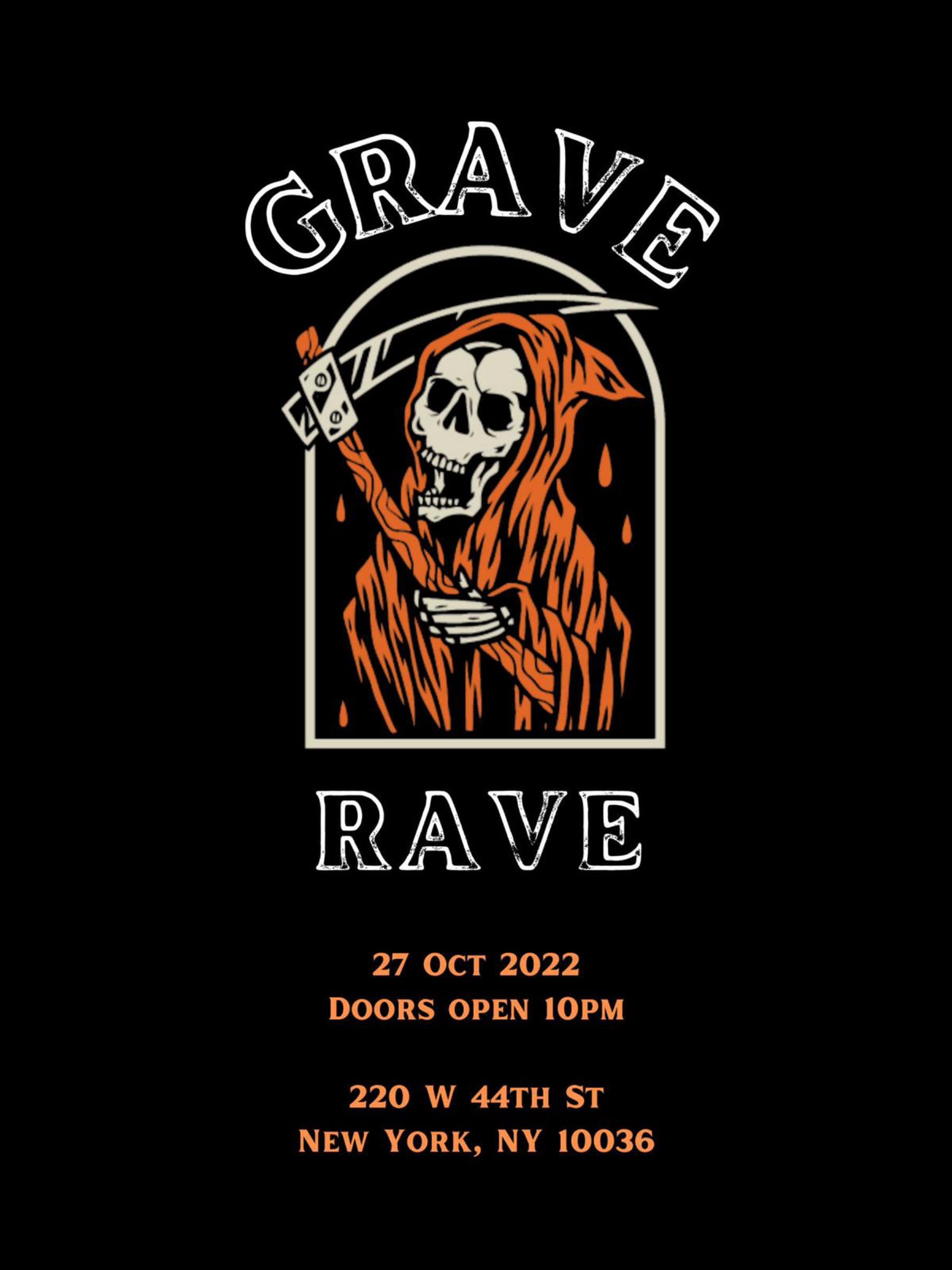 Grave Rave @ Bacall's - Thursday 10/27 - LATE NIGHT TICKETS