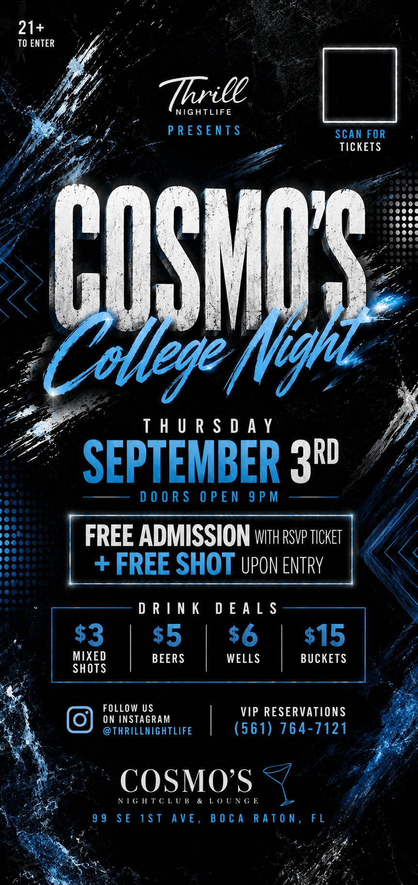 COSMO'S COLLEGE NIGHT 9/3