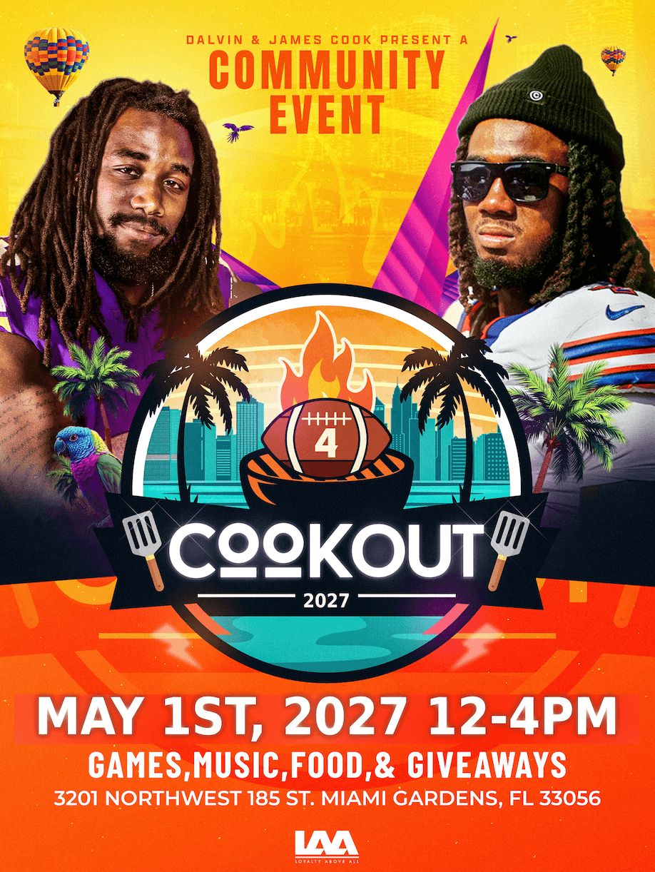 Dalvin & James Cook Community Event 2027