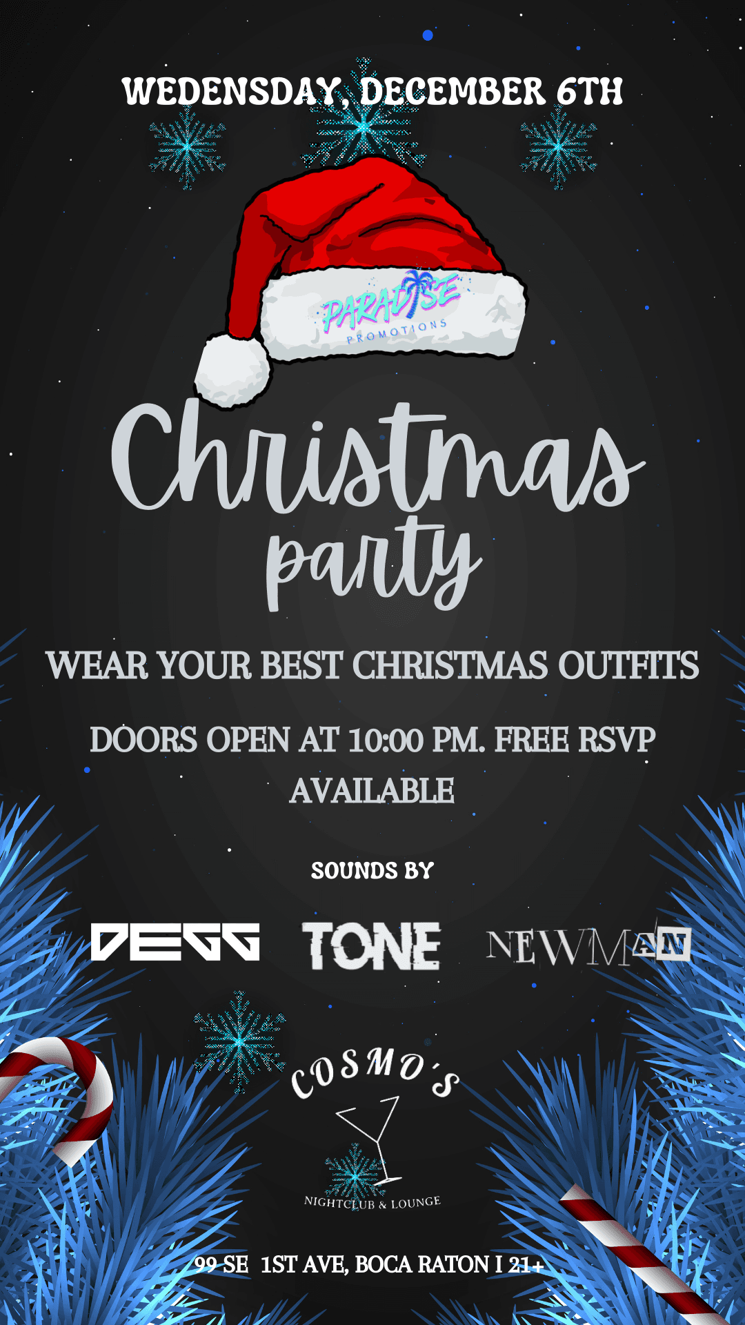 CHRISTMAS PARTY AT COSMOS!!