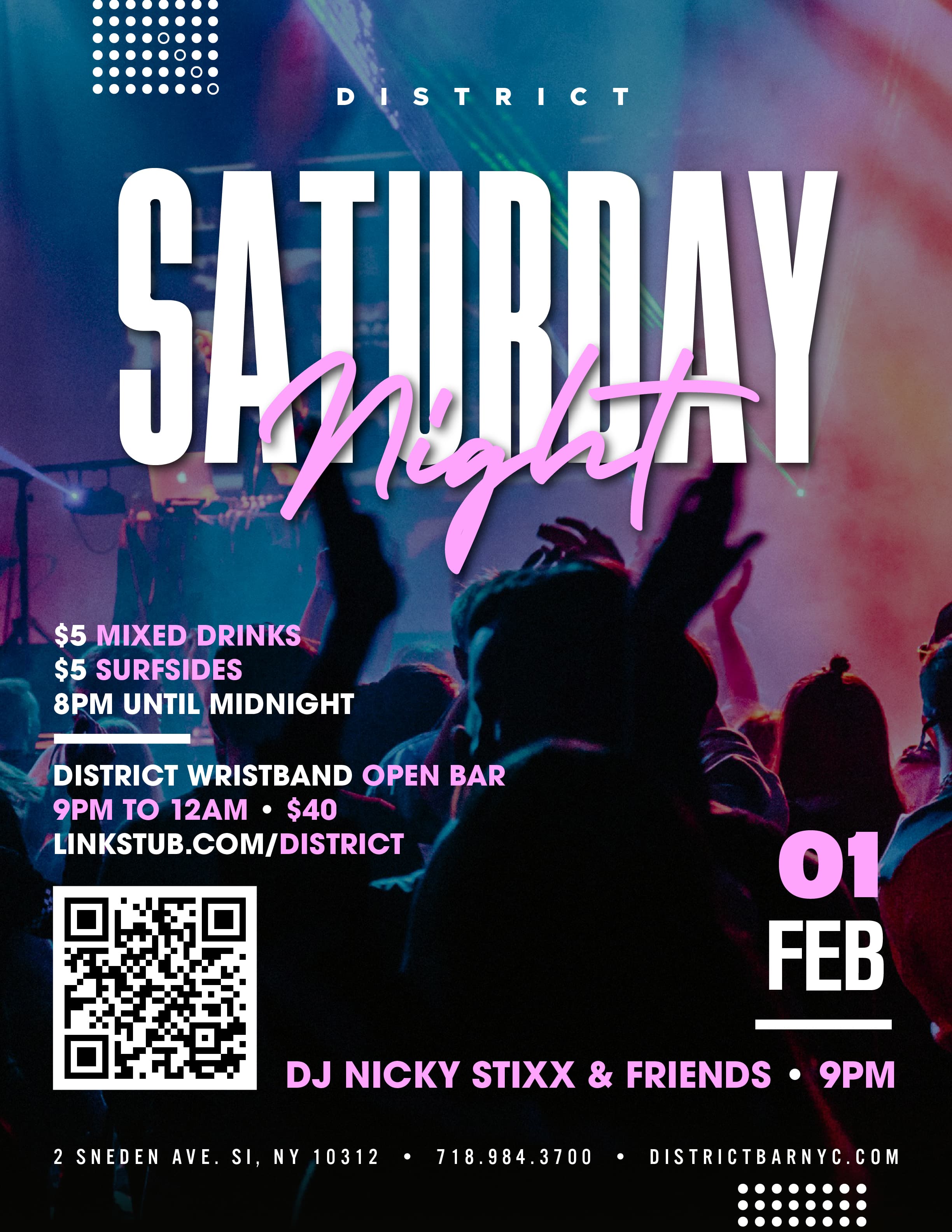 District Saturday - Feb 1st - DJ Nicky Stixx