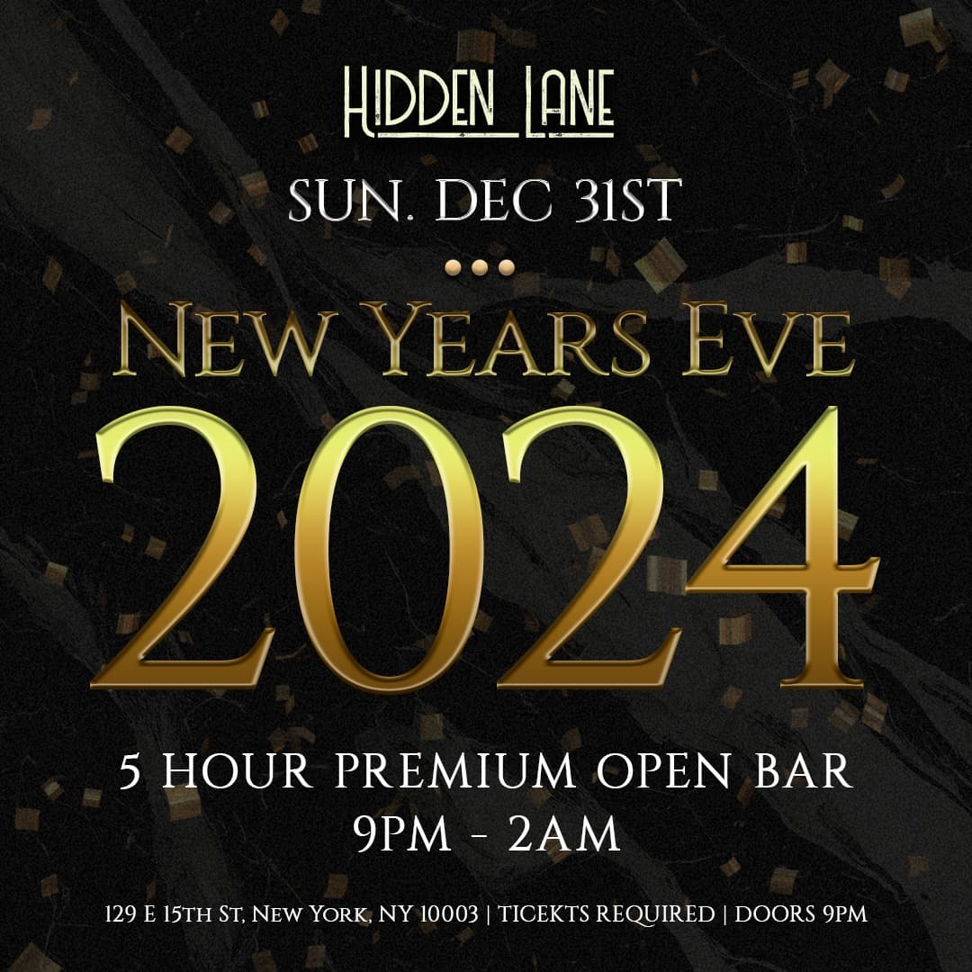 NEW YEARS EVE 2024 @ HIDDEN LANE