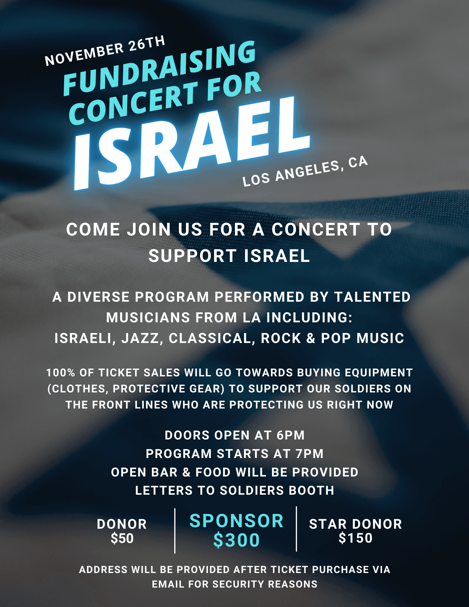 Fundraising Concert for Israel