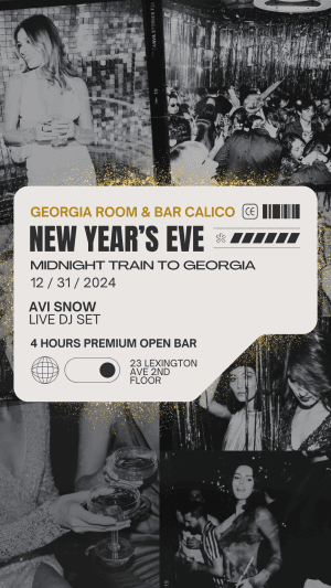 Georgia Room's 2025 New Year's Eve Ball: Midnight Train to Georgia!