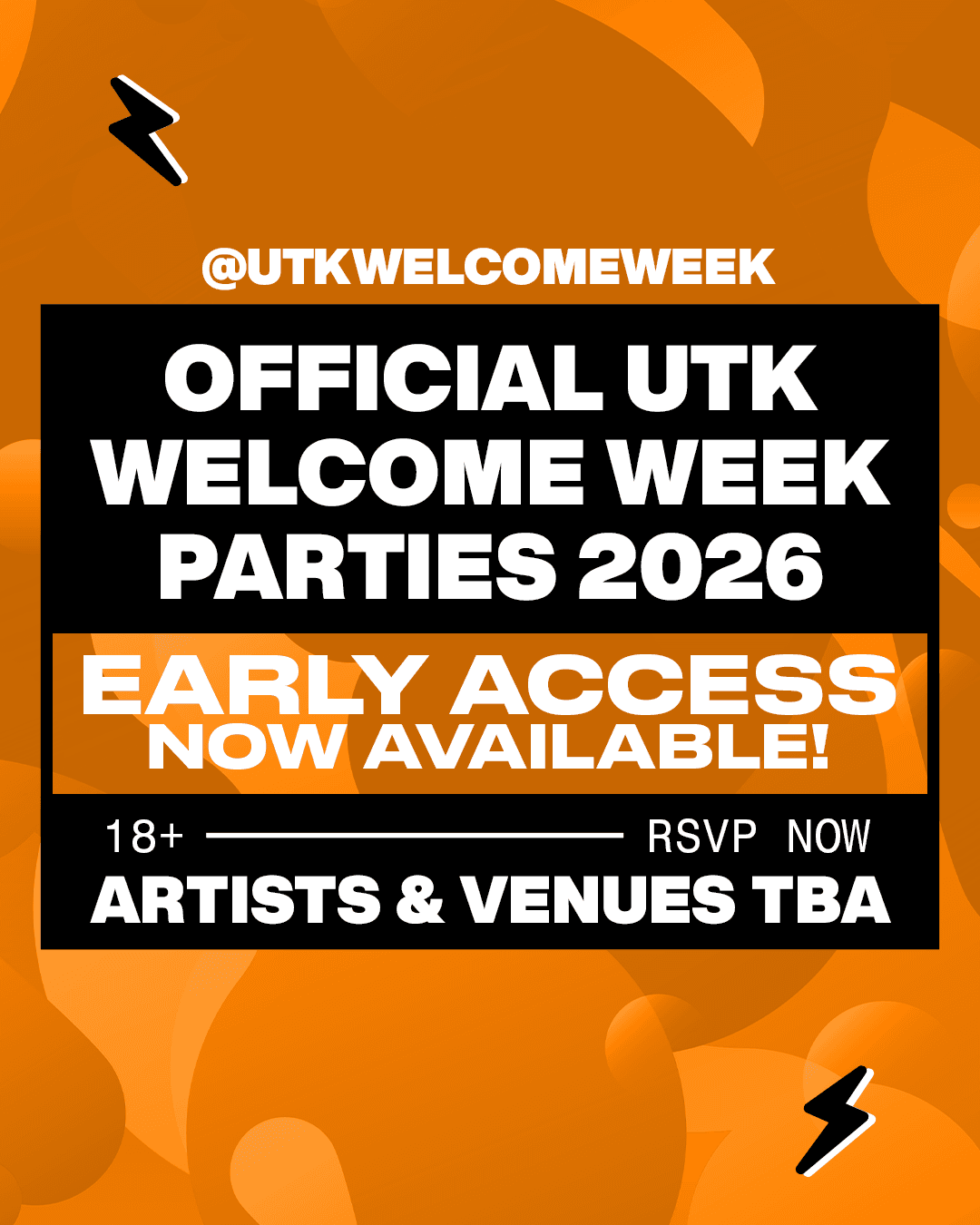 OFFICIAL UTK WELCOME WEEK PARTIES 2026