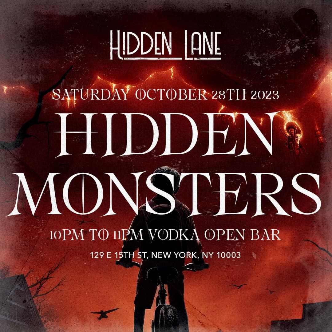 HALLOWEEN HIDDEN MONSTERS 10/28 @ HIDDEN LANE