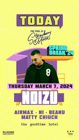Strawberry Moon Pool presents: Noizu - Thursday, March 7th, 2024