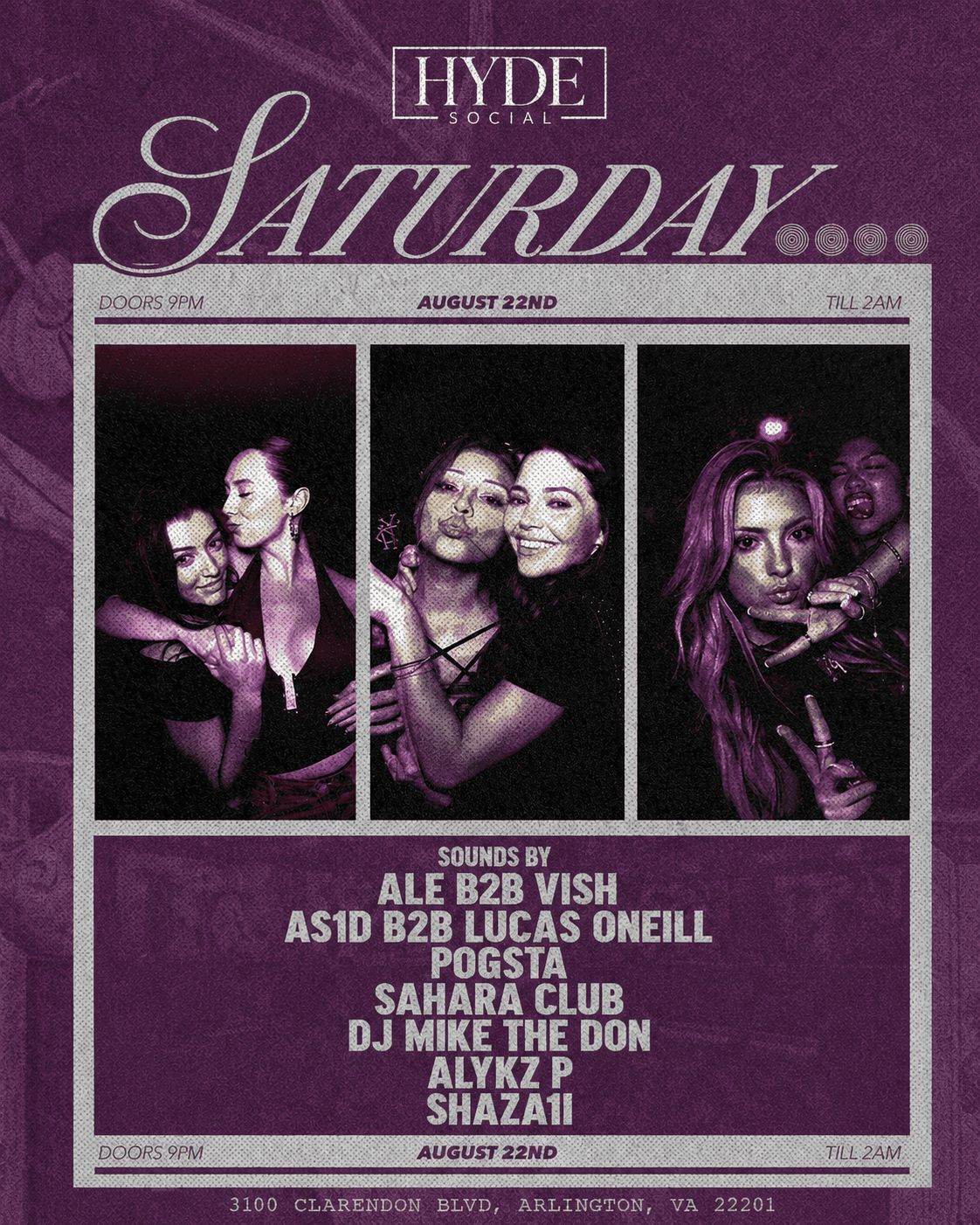HYDE SOCIAL SATURDAYS 8/22