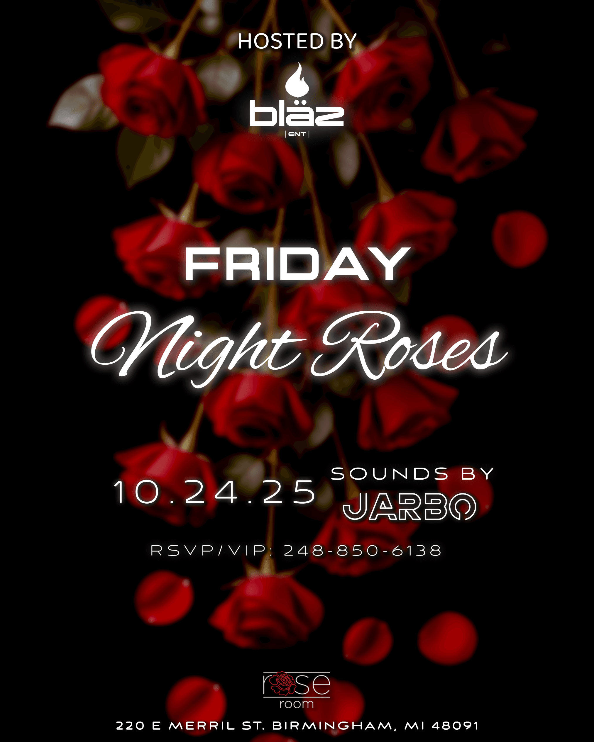 Rose Room Birmingham | Friday Night Roses | Sounds by DJ Jarbo