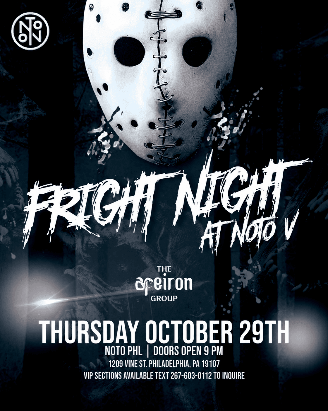 Fright Night: Halloween Party @ NOTO Philadelphia