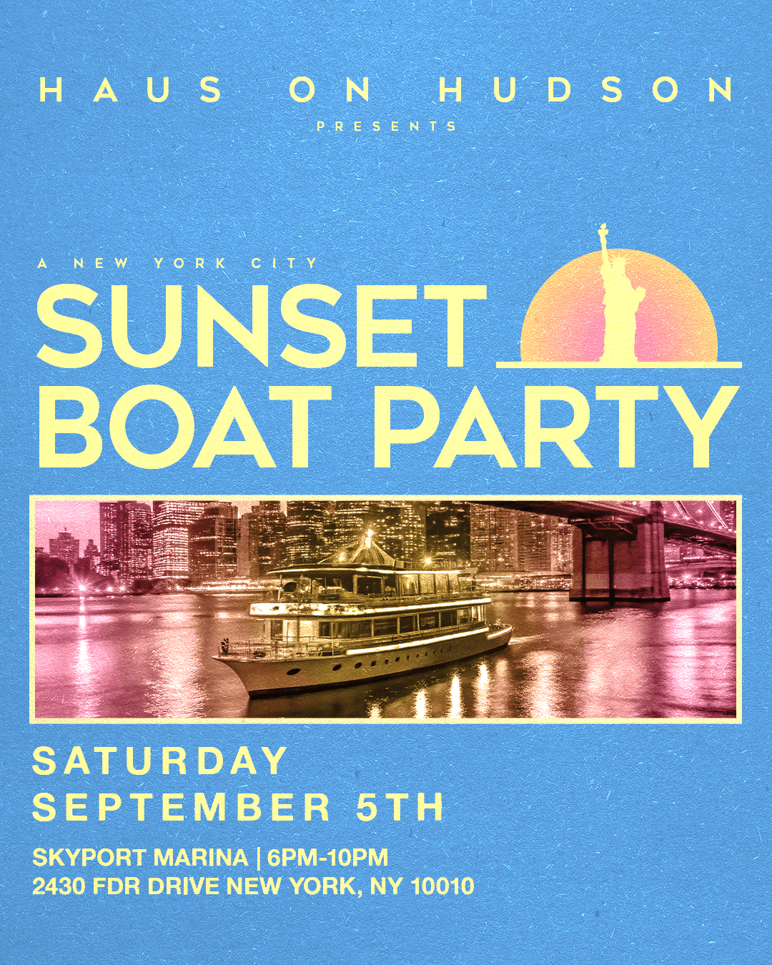 HAUS ON HUDSON BOAT PARTY 09/05