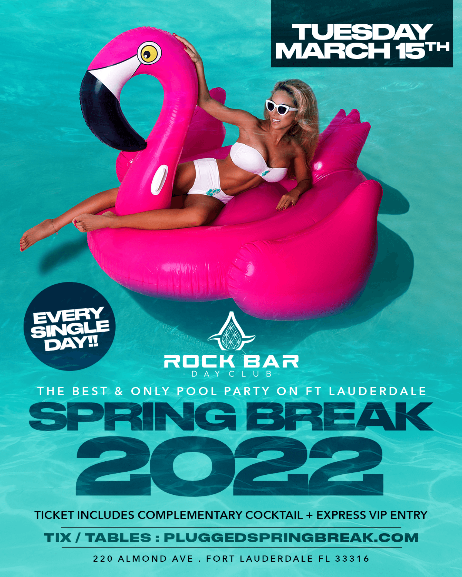 RockBar DayClub Tuesday 3/15
