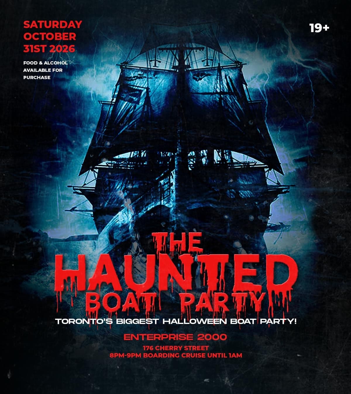 THE HAUNTED HALLOWEEN BOAT PARTY | SATURDAY OCTOBER 31