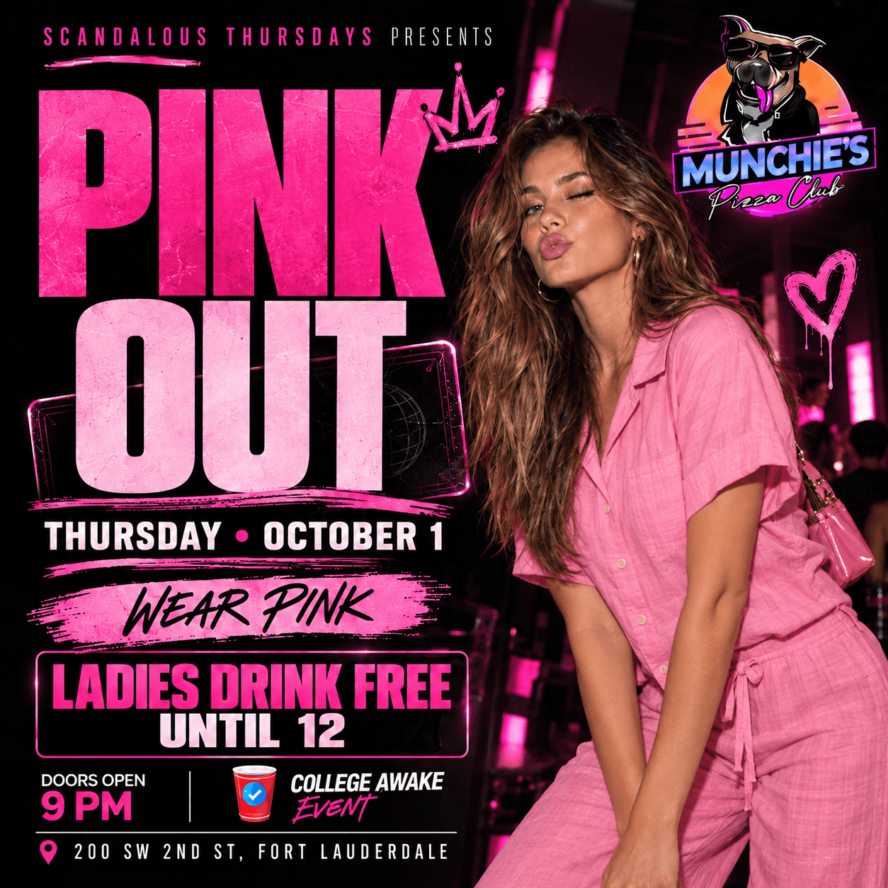 PINK OUT - Scandalous Thursdays