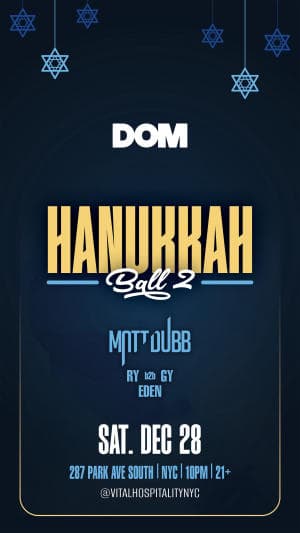 HANNUKAH BALL @ THE DOM