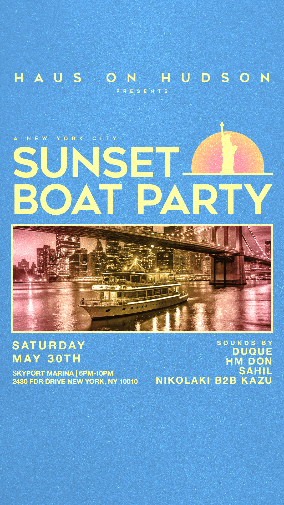 HAUS ON HUDSON BOAT PARTY 05/30