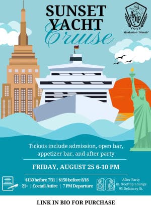 AYF Sunset Yacht Cruise + Afterparty