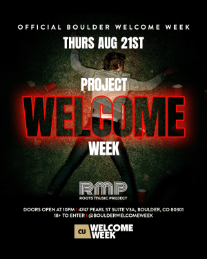 (18+) BOULDER WELCOME WEEK: DAY 1 - PROJECT X
