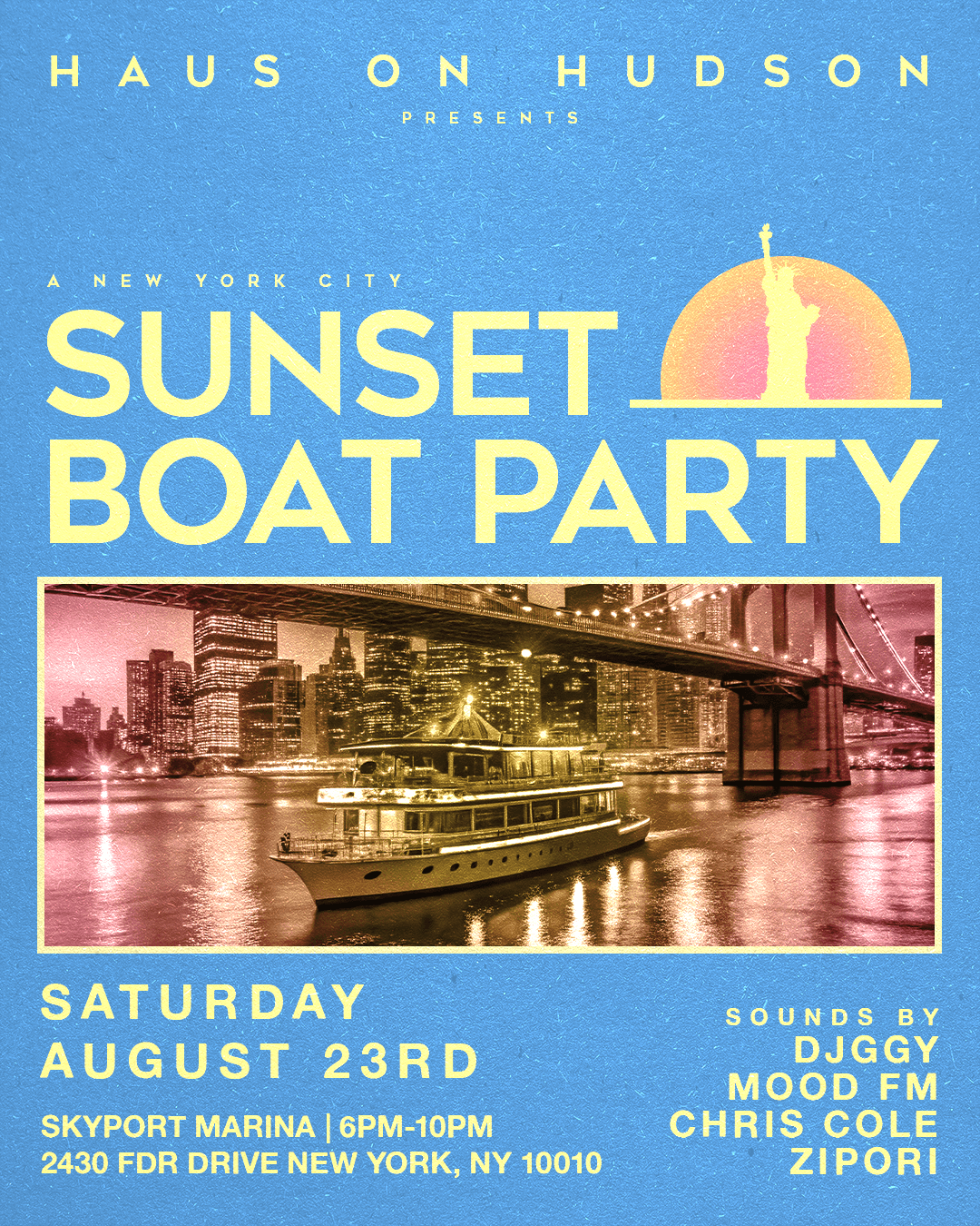 HAUS ON HUDSON BOAT PARTY 8/23