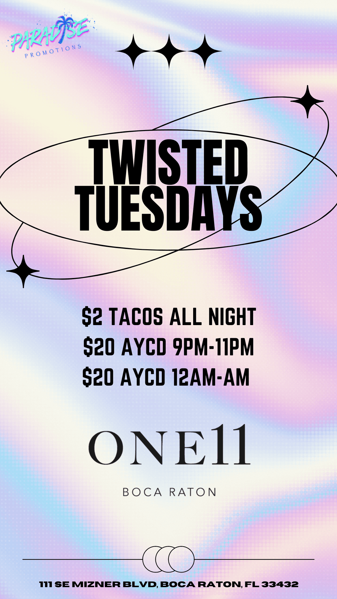 TWISTED TUESDAYS @ONE11